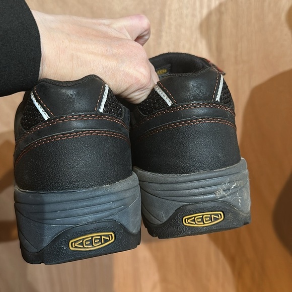 Keen Steel Toe Black Leather Work Shoes ASTM F2413-11 - Picture 4 of 7